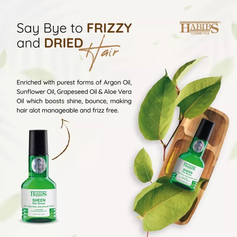 Habibs Sheen Hair Serum (50ml, Pack of 3)