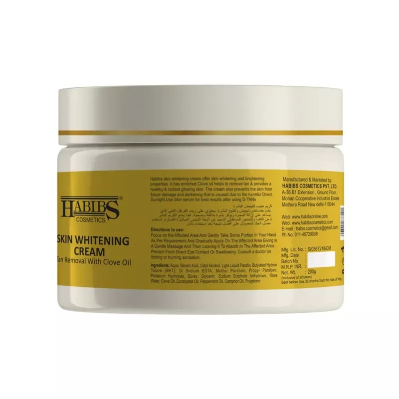 Habibs Skin Whitening D Tan Cream (200g, Pack of 2)