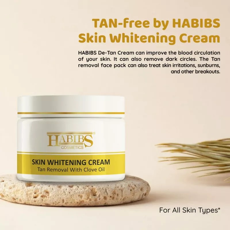 Habibs Skin Whitening D Tan Cream (200g, Pack of 2)