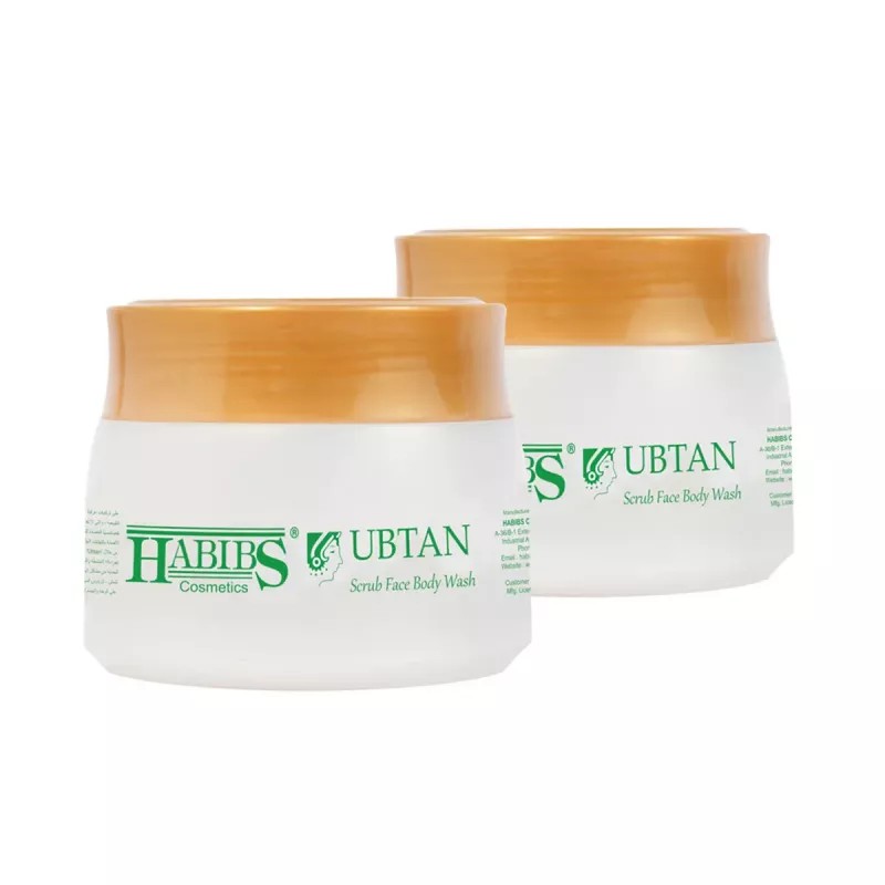 Habibs Ubtan Scrub Face Body Wash (100g, Pack of 2)