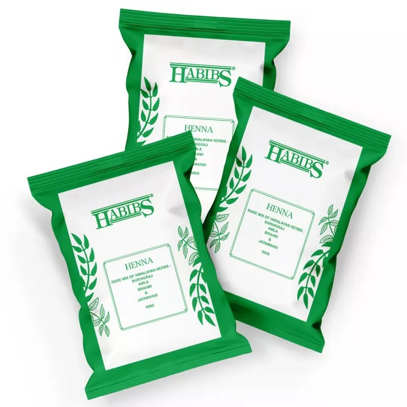 Habibs Henna Mehndi Powder (100g, Pack of 3)