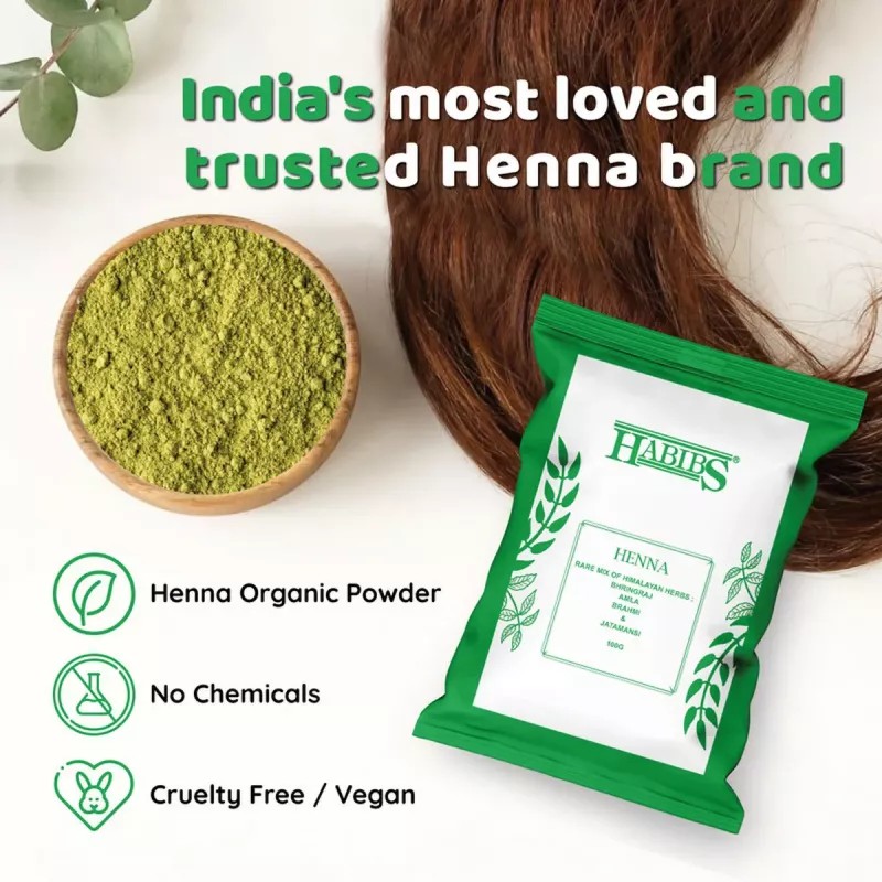 Habibs Henna Mehndi Powder (100g, Pack of 6)