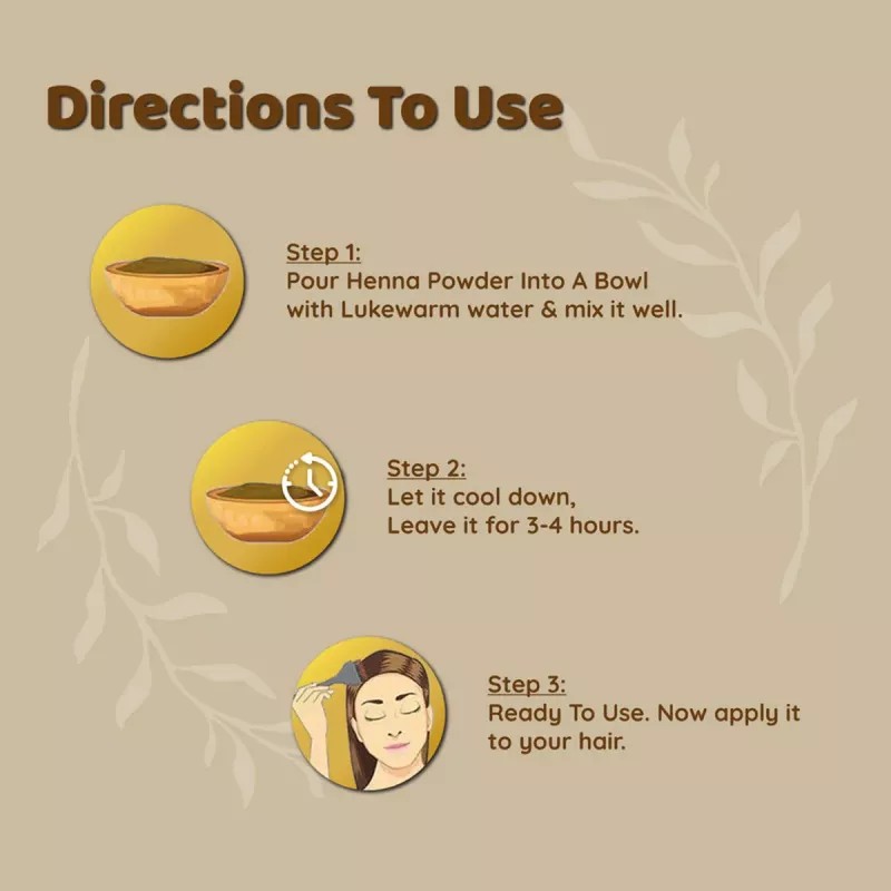 Habibs Henna Mehndi Powder (100g, Pack of 6)