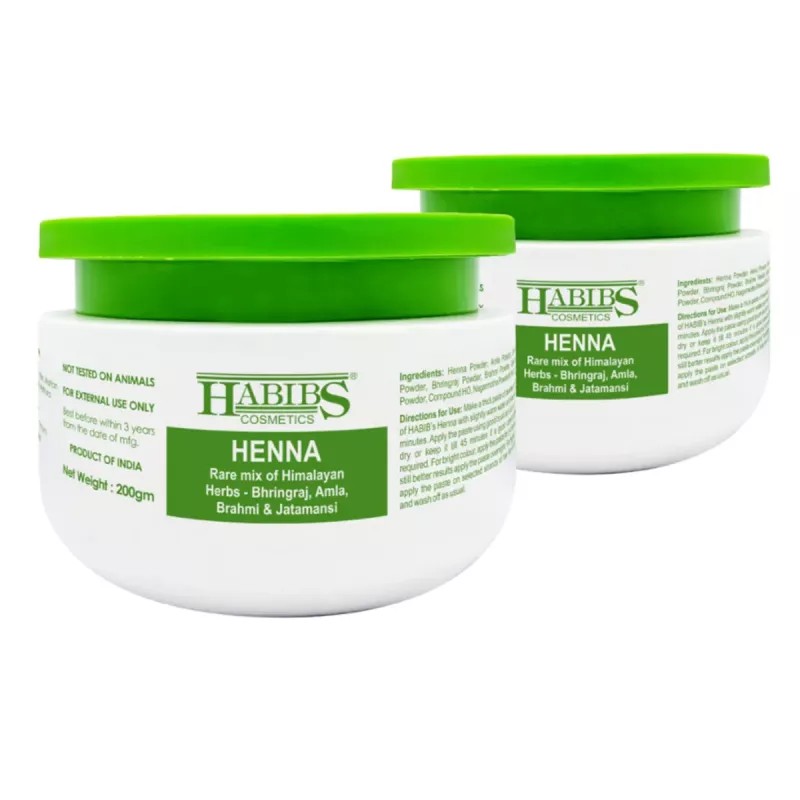 Habibs Henna Mehndi Powder (200g, Pack of 2)