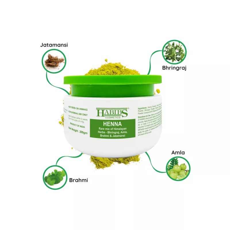 Habibs Henna Mehndi Powder (200g, Pack of 6)