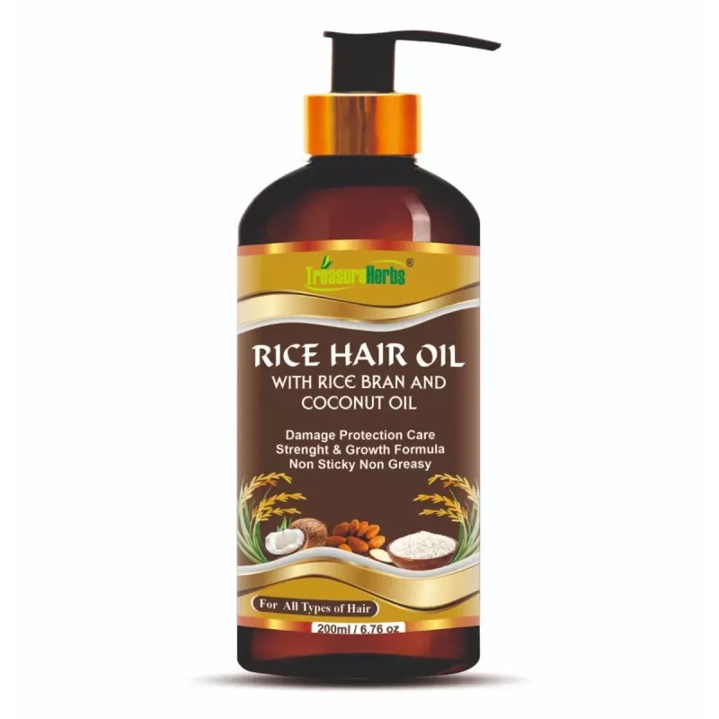 TreasureHerbs Rice Hair Oil (200ml)