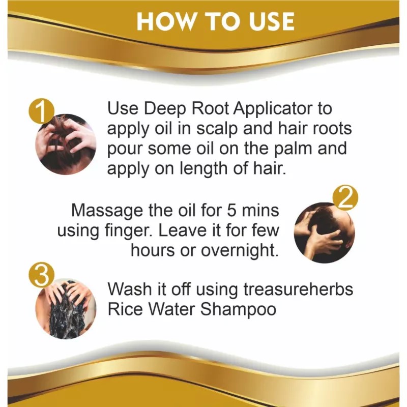 TreasureHerbs Rice Hair Oil (200ml)