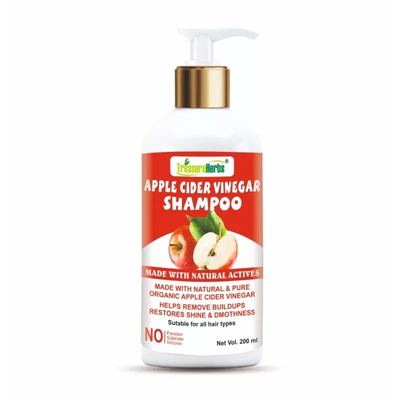 TreasureHerbs Apple Cider Vinegar Shampoo (200ml)
