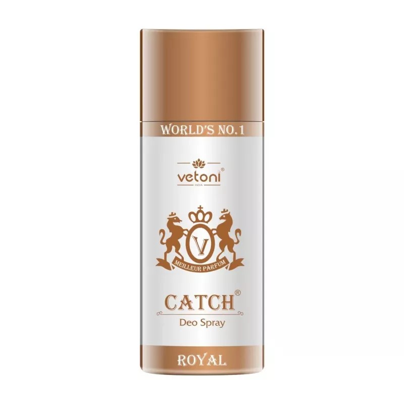 Vetoni Royal Deo Spray For Men (165ml, Pack of 4)
