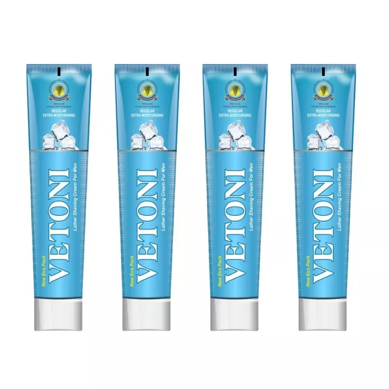Vetoni Eco Pack Shaving Cream Menthol (Each 100gm) (4Pack)