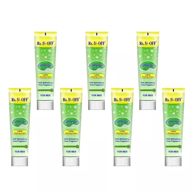 Vetoni College Boy Shaving Cream Green (120g, Pack of 7)