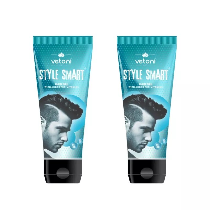 Vetoni Style Smart Hair Gel Blue (60ml, Pack of 2)