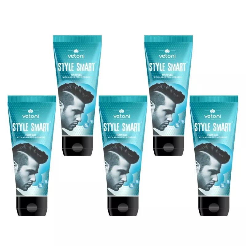 Vetoni Style Smart Hair Gel Blue (60ml, Pack of 5)