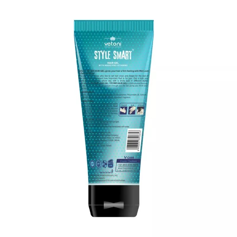 Vetoni Style Smart Hair Gel Blue (60ml, Pack of 5)