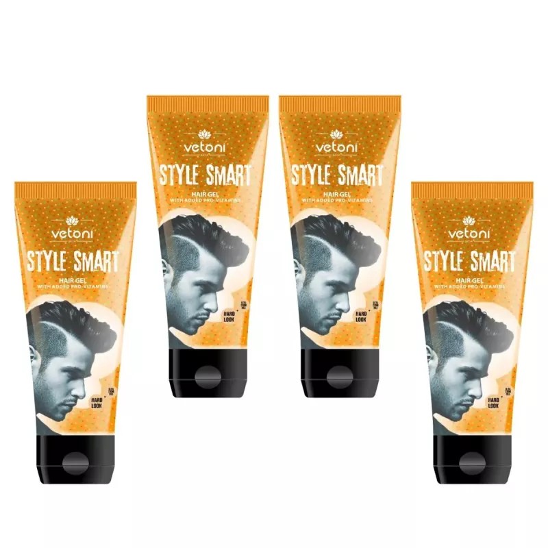 Vetoni Style Smart Hair Gel Orange (60ml, Pack of 4)