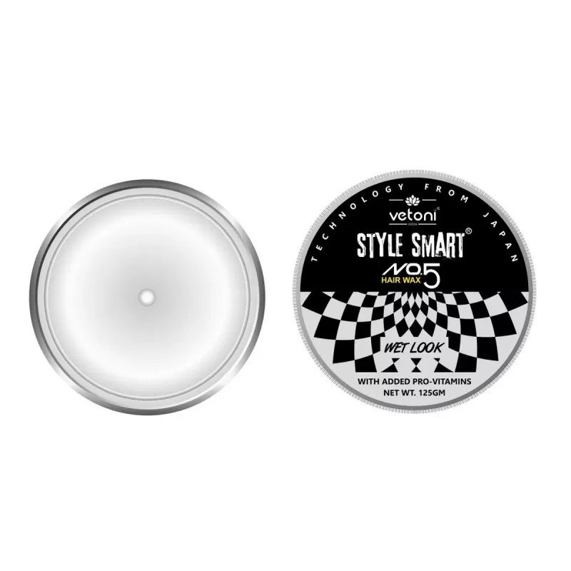 Vetoni Style Smart Hair Wax Wet Look (125g, Pack of 4)