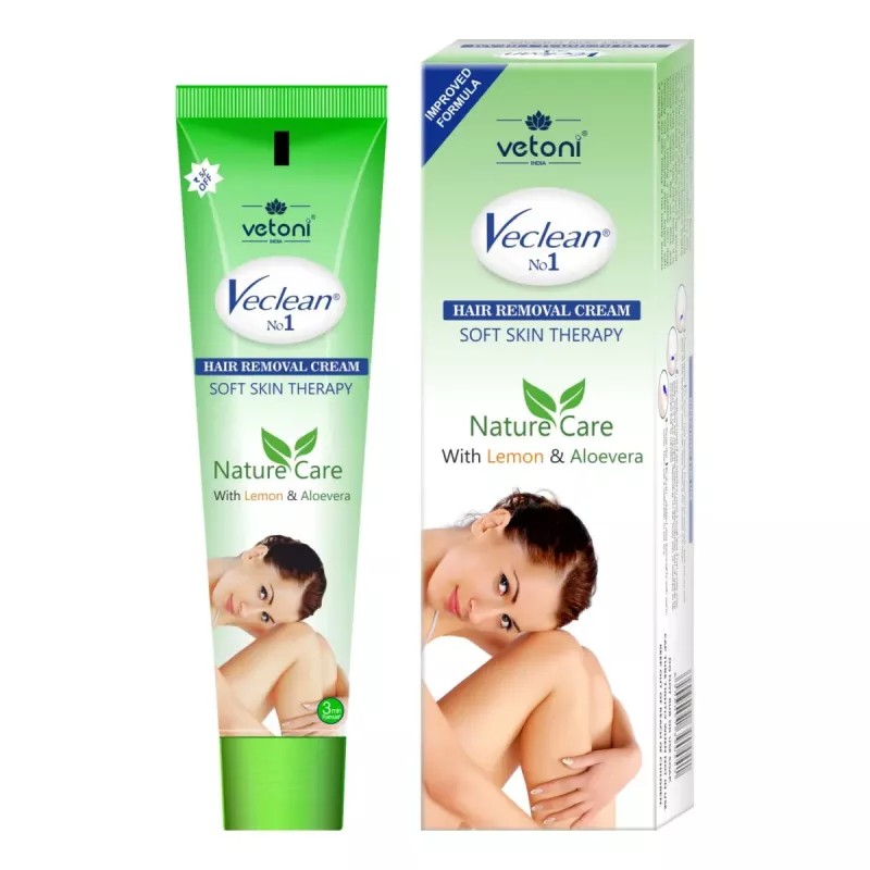 Vetoni Veclean No.1 Hair Removal Cream Lemon (40g, Pack of 6)