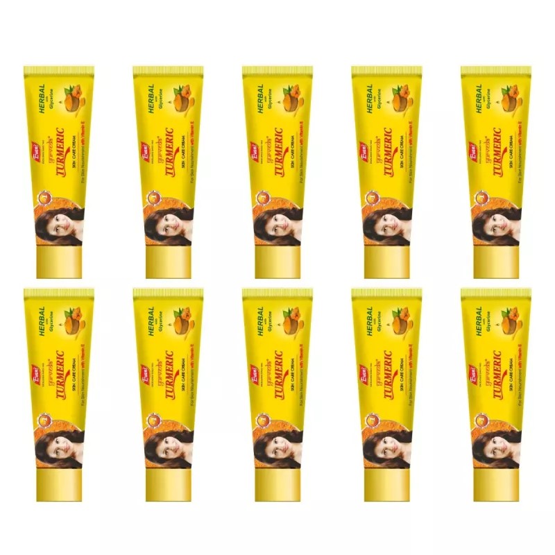 Evani Turmeric Herbal Cream (50g, Pack of 10)