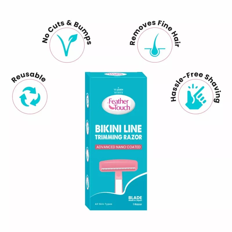 VI-John Feather Touch Bikini Line Trimming Razor (1pcs)
