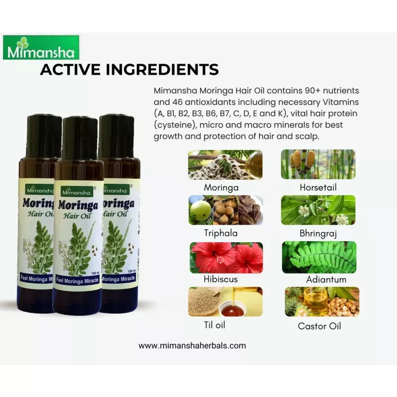 Mimansha Moringa Hair Oil (100ml)