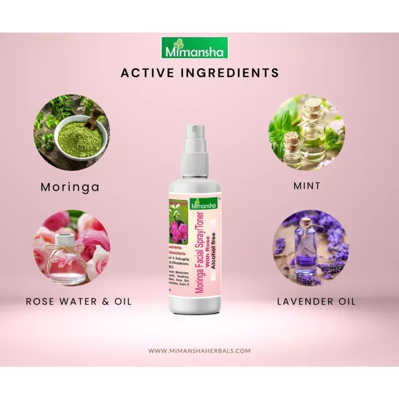 Mimansha Moringa Facial Spray / Toner (100ml)