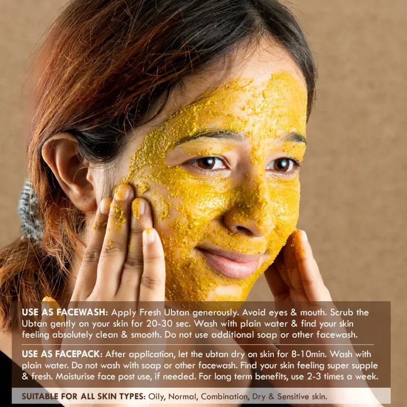 Nat Habit Fresh Daily Ubtan Face Pack Delicate Rose (40g, Pack of 2)