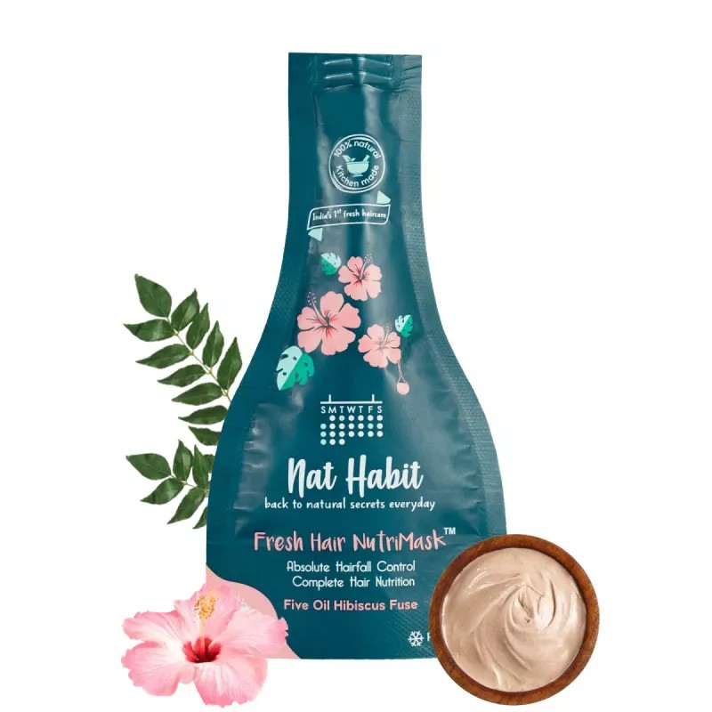 Nat Habit Fresh Hair Nutrimask 5-Oil Hibiscus Fuse (40g)