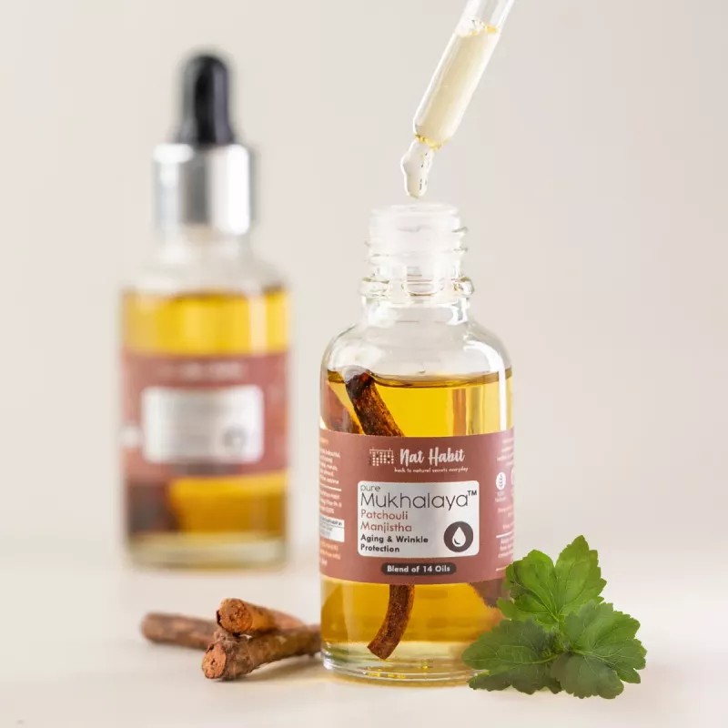 Nat Habit Pure Mukhalaya Facial Oil Patchouli Manjistha (30ml)