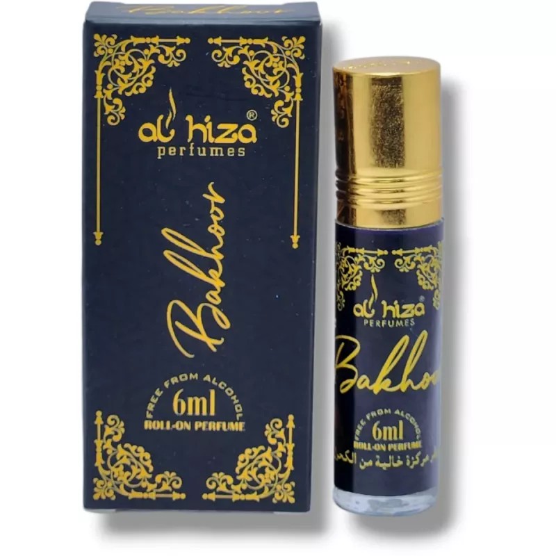 Al Hiza Perfumes Bakhoor Roll-on Perfume Free From Alcohol (6ml, Pack of 6)
