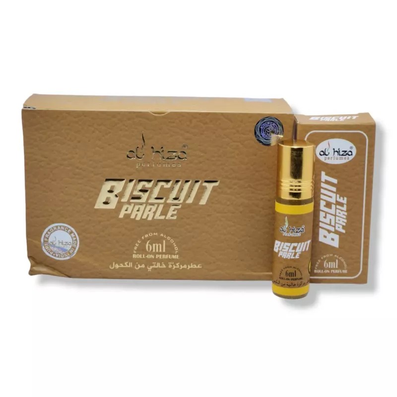 Al Hiza Perfumes Biscuit Parle Roll-on Perfume Free From Alcohol (6ml, Pack of 6)