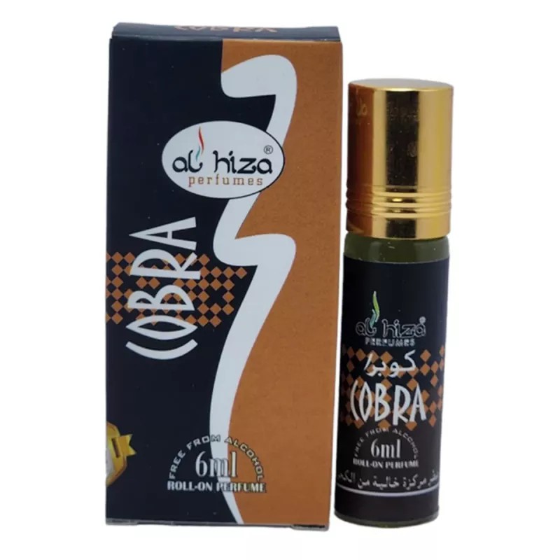 Al Hiza Perfumes Cobra Roll-on Perfume Free From Alcohol (6ml, Pack of 6)