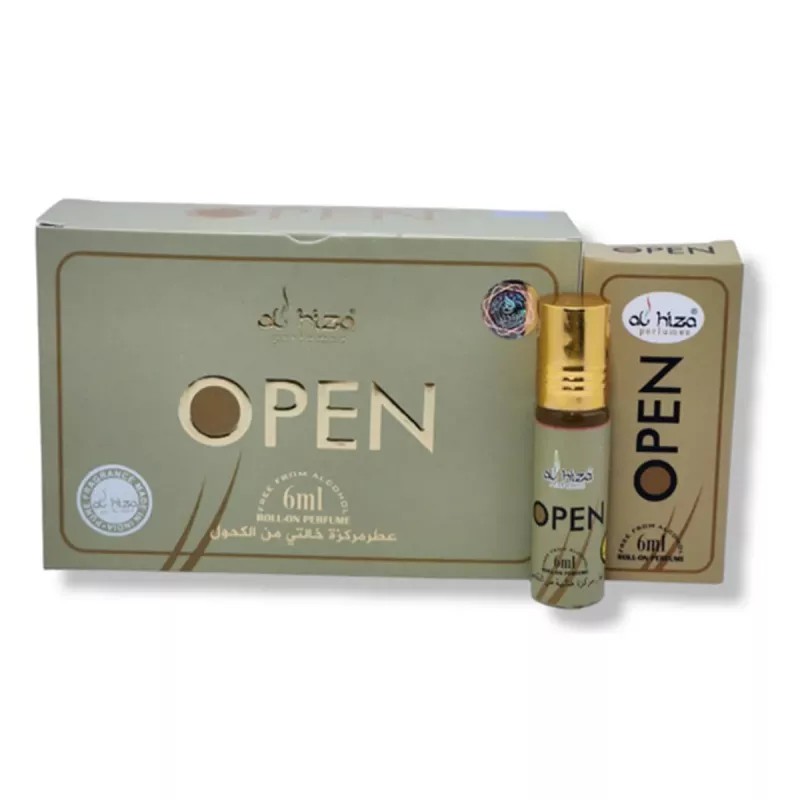 Al Hiza Perfumes Open Roll-on Perfume Free From Alcohol (6ml, Pack of 6)
