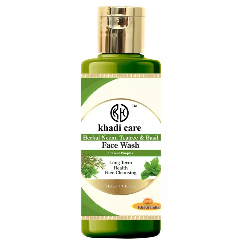 Khadi Care Herbal Neem, Teatree & Basil Face Wash (210ml)