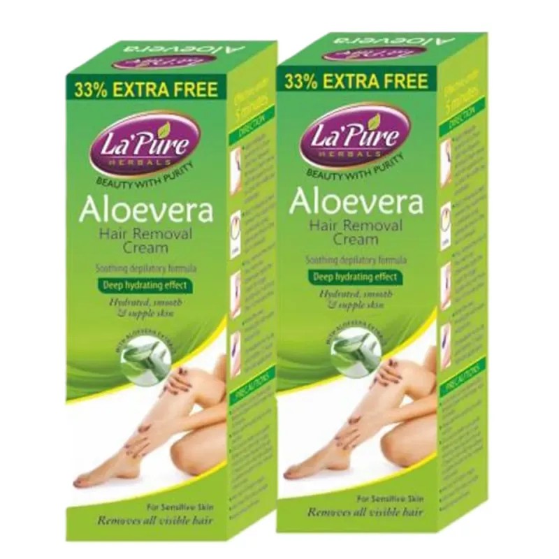 Wings Biotech Aloevera Hair Removal Cream (50g, Pack of 2)