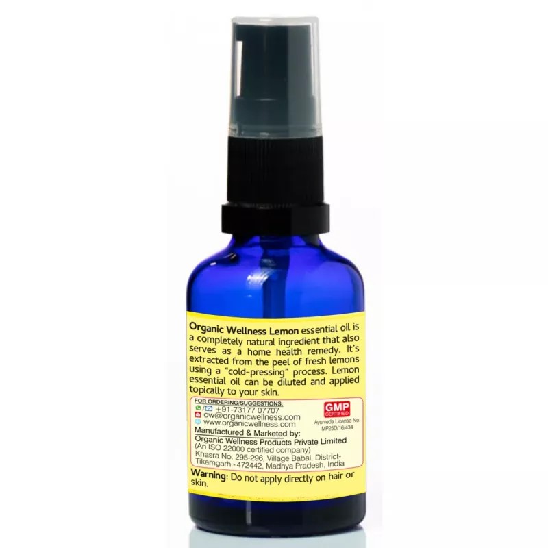 Organic Wellness Lemon Essential Oil (20ml)