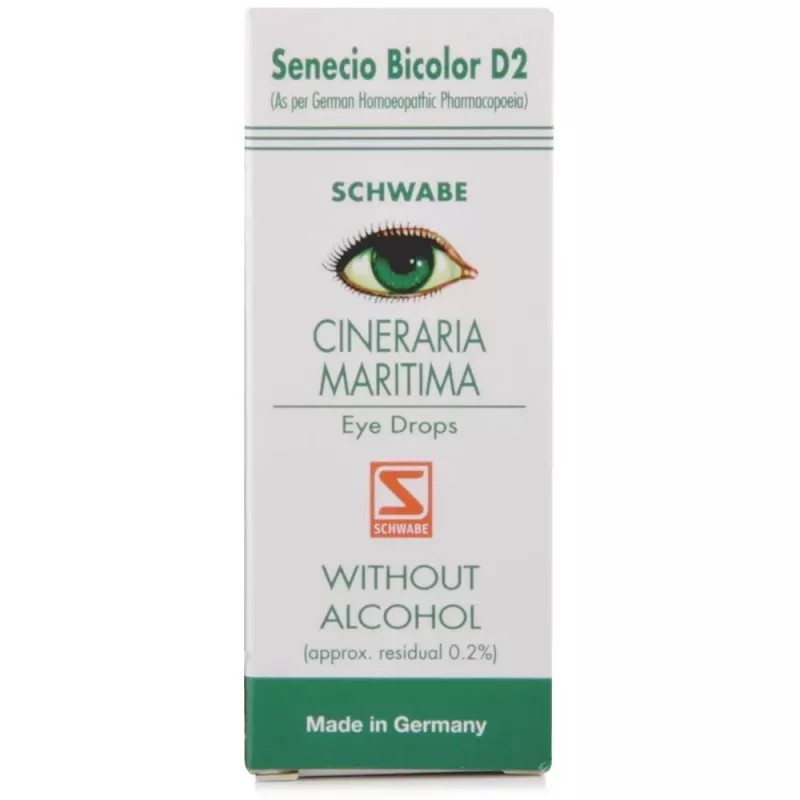 Willmar Schwabe Germany Cineraria Maritima Eye Drops (D2 Without Alcohol) (10ml)