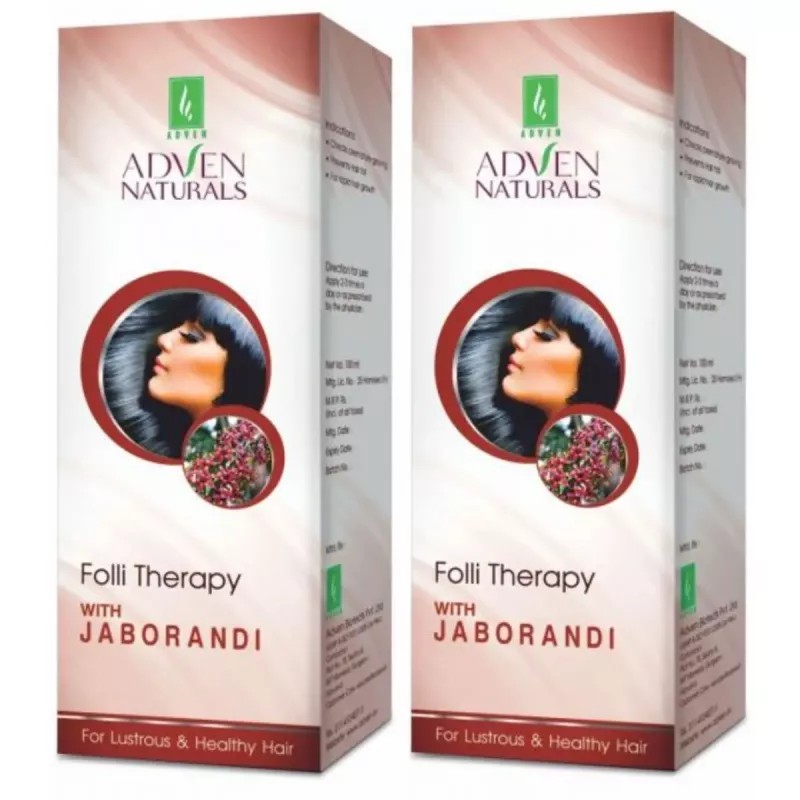Adven Folli Therapy with Jaborandi Hair Oil (100ml, Pack of 2)