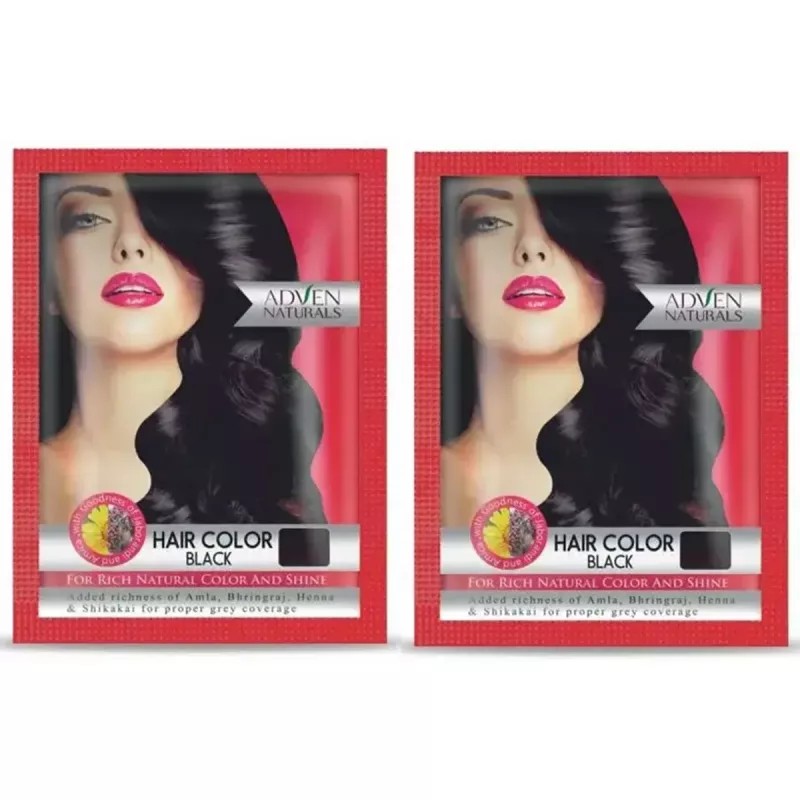 Adven Hair Color Brown (30g, Pack of 2)