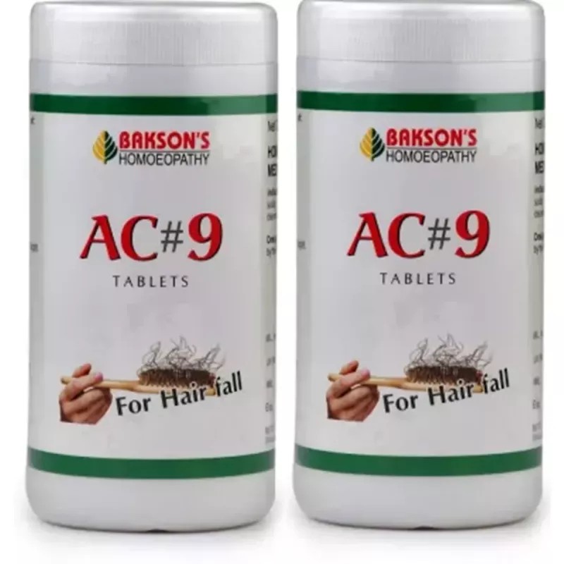 Bakson AC 9 Tablets (Hair Falling) (200tab, Pack of 2)