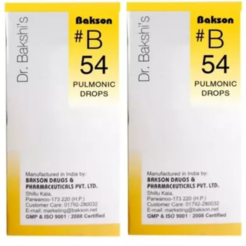 Bakson B54 Pulmonic Drops (30ml, Pack of 2)