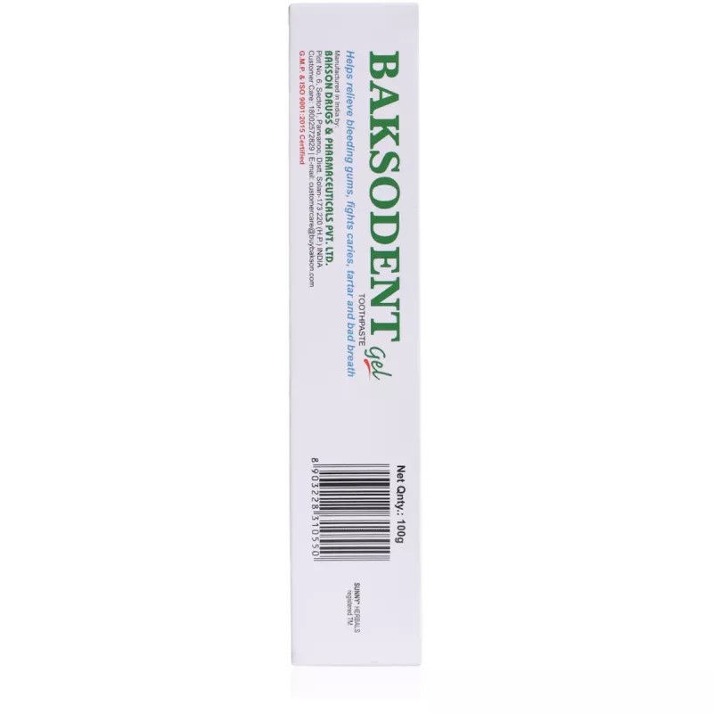 Bakson Baksodent Gel (100g, Pack of 2)