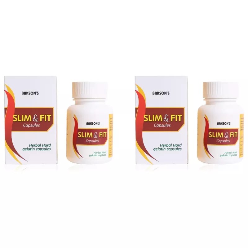 Bakson Slim & Fit Gelatin Capsules (30cap, Pack of 2)