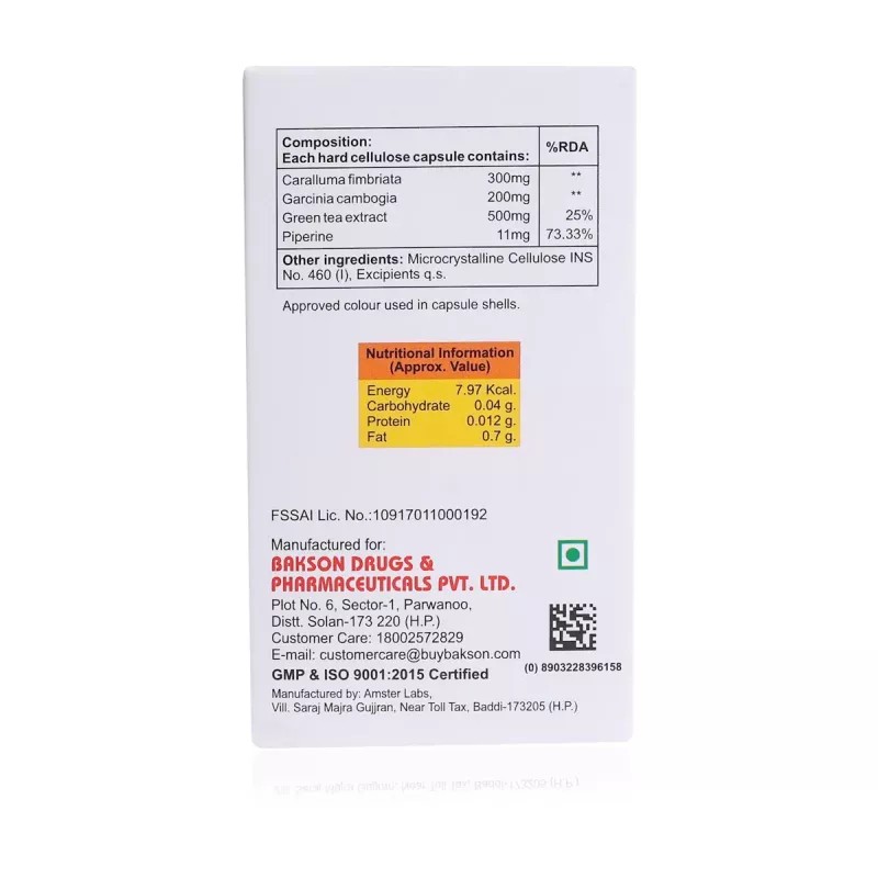 Bakson Slim & Fit Gelatin Capsules (30cap, Pack of 2)