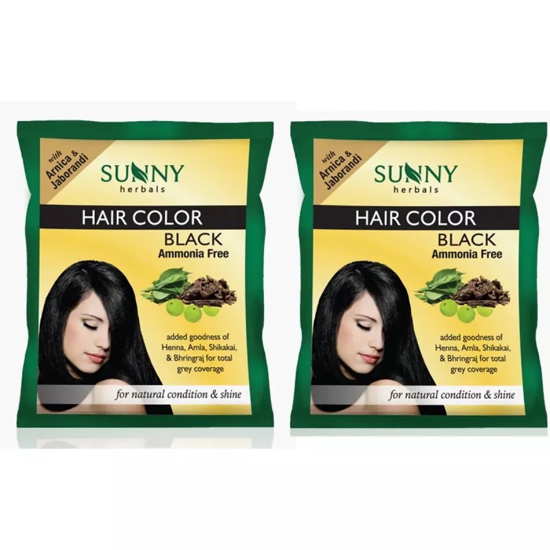 Bakson Sunny Hair Color (Black) (20g, Pack of 2)