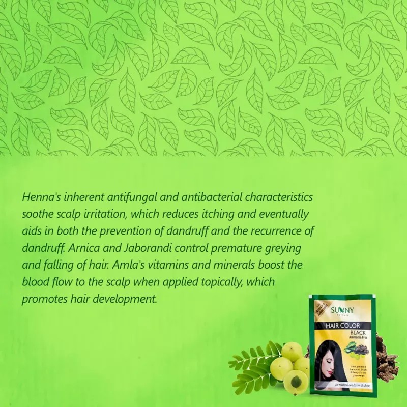 Bakson Sunny Hair Color (Black) (20g, Pack of 2)