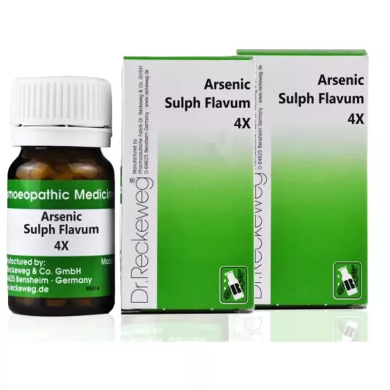 Dr Reckeweg Arsenic Sulphuratum Flavum 4X (20g, Pack of 2)