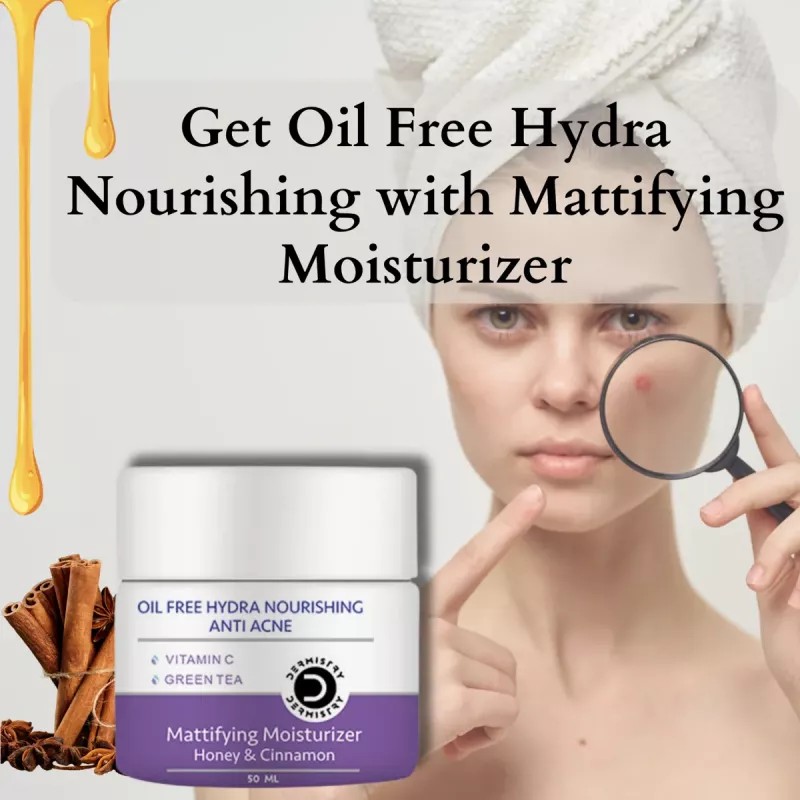Dermistry Mattifying Moisturizer Honey And Cinnamon Cream (50ml)