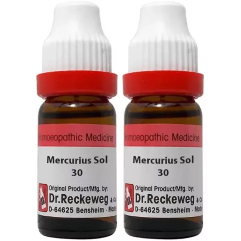 Dr Reckeweg Mercurius Solubilis 30 CH (11ml, Pack of 2)