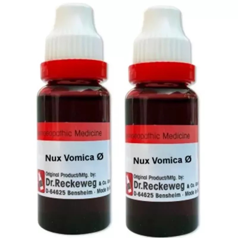 Dr Reckeweg Nux Vomica 1X (Q) (20ml, Pack of 2)