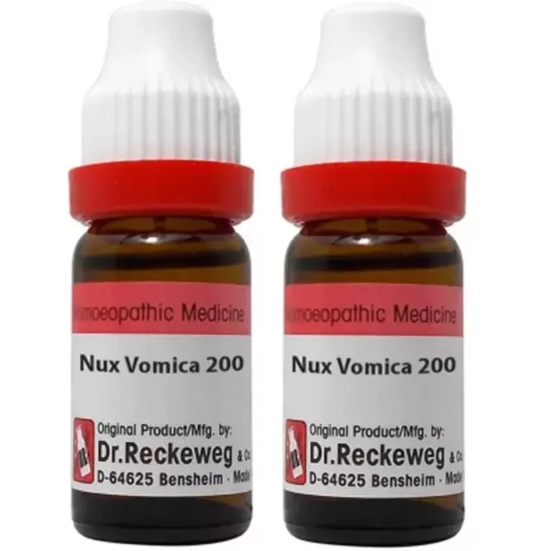 Dr Reckeweg Nux Vomica 200 CH (11ml, Pack of 2)